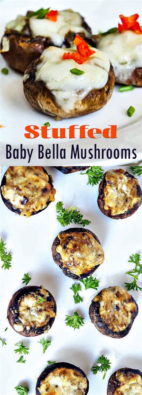 Stuffed Baby Bella Mushrooms