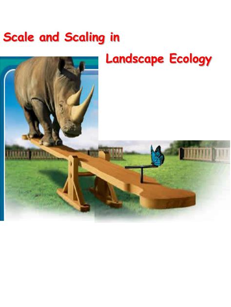 Ppt Scale What Is Scale Why Is Scale Important In Landscape Ecology