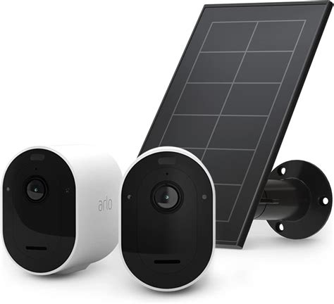 Arlo Pro 4 Camera Surveillance WiFi Exterieure Sans Fil Panneau