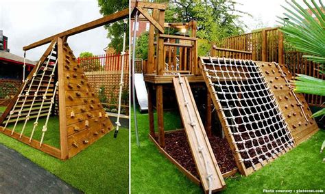 Want a creative outdoor screen idea? Back Yard Climbing Structures | 8 ideas to create a smart ...