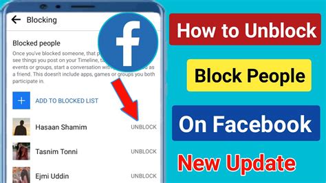 How To Unblock People On Facebookhow To Unblock Someone On Facebook