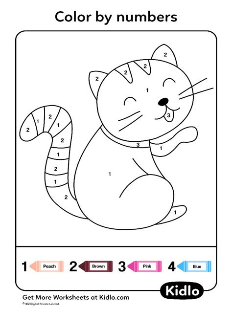 Color By Numbers Coloring Pages Worksheet 49
