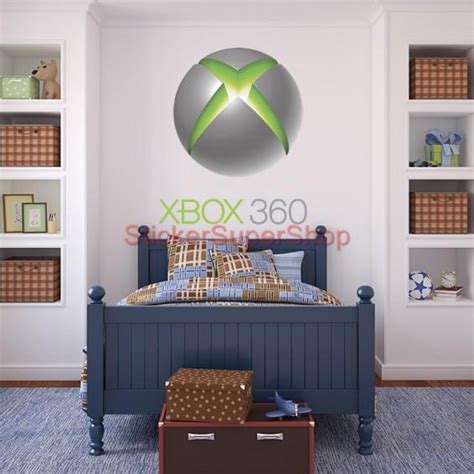 Huge Xbox 360 Logo Center Button Decal Removable Wall Sticker Home