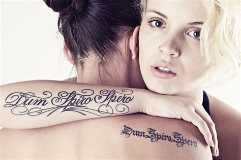 I Want This Saying As A Tattoo Plus They Re Lesbians Dum Spiro Spero Tattoo Spiro Tattoos