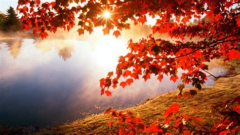 Beautiful Autumn Lake Landscape Wallpapers Hd Desktop And Mobile