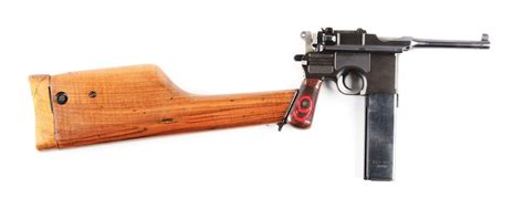 Sold Price C Refurbished Mauser C96 Bolo Red 9 Semi Automatic Pistol