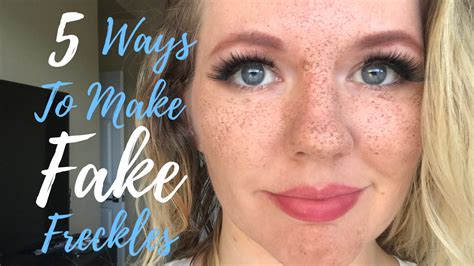 5 Ways To Make Faux Freckles Fake Freckles Makeup Fake Freckles