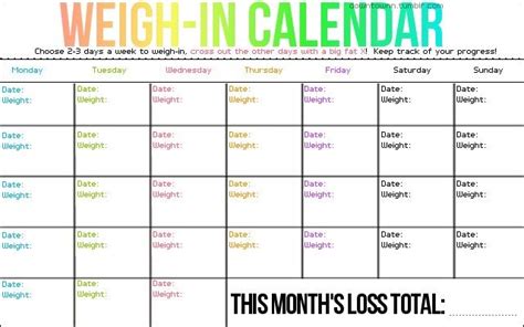 Hcg free downloads to successfully lose weight. Weight Loss Calendar 2021 | Printable March