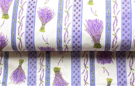Lavender Print Fabric Lavender Bundle Fabric By The Yard Etsy