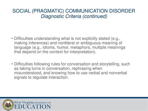 Social Pragmatic Communication Disorder Ppt Download