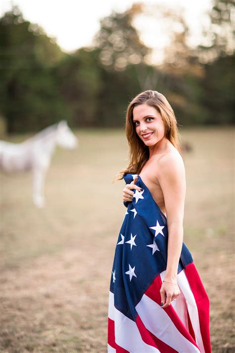 American Flag Boudoir Photography
