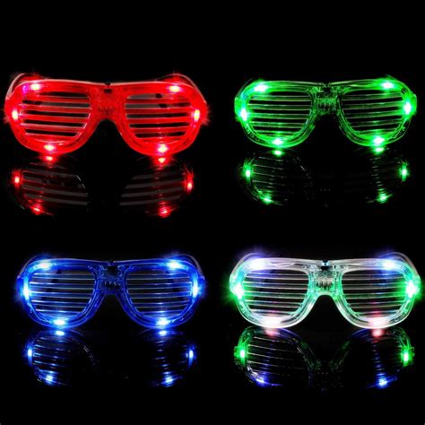 led shutter shades light up flashing glasses electronics tech and digital items