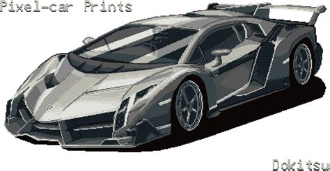 Veneno Lamborghini By Dokitsu On Deviantart Pixel Art Pixel