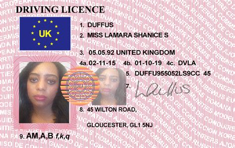 Fake South African Drivers License Template Multiprogramtaylor