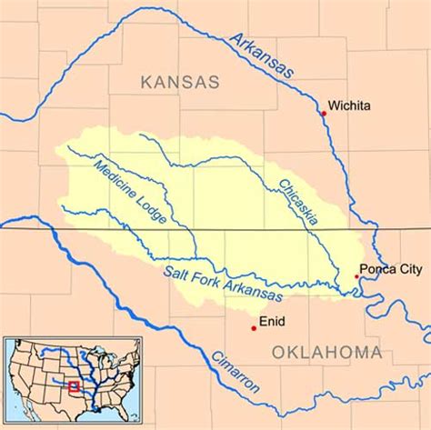 Salt Fork Of The Arkansas River Legends Of Kansas