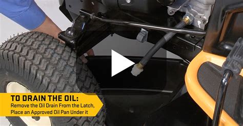 How To Change The Oil In Your Riding Mower Enduro Series Cub Cadet Us