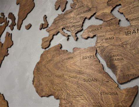 Maybe you would like to learn more about one of these? Wooden World Map Large Map of the World Travel map by EnjoyTheWood | World map wall art, Wooden ...