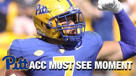 Pitts Lucas Krull Is Head Over Heels Acc Must See Moment Stadium