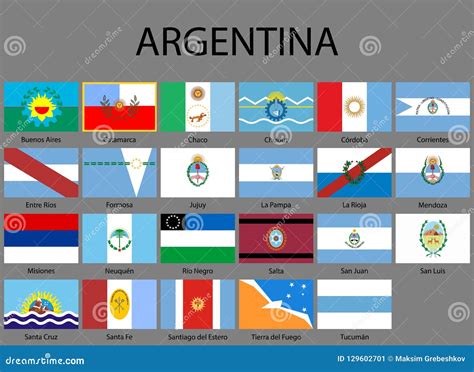 All Flags Of Provinces Of Argentina Stock Illustration Illustration