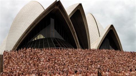 Grant Denyer Strips Naked At Sydney Opera House For Spencer Tunick Daily Telegraph