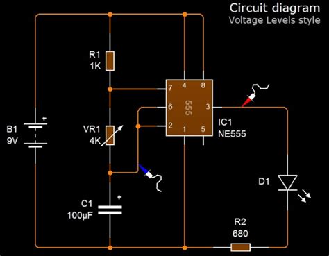 Make A Timer With Ic 555 Schematic Board