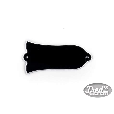 trussrod cover black 2 ply fred s guitar parts