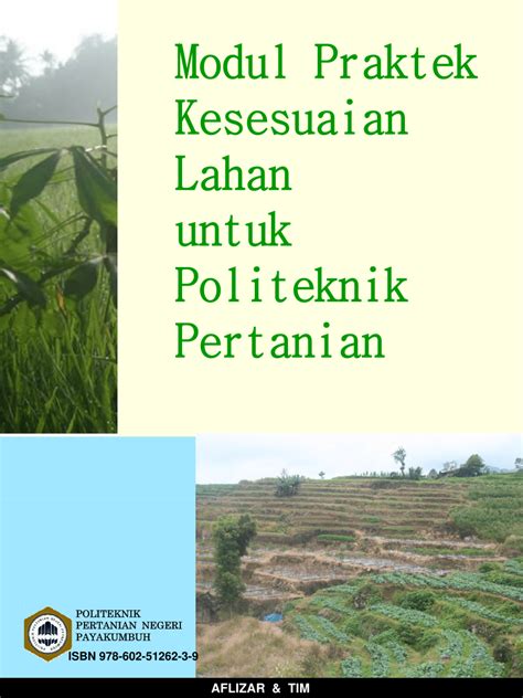 PDF Modul Praktek Kesesuaian Lahan Untuk Politeknik Pertanian ISBN