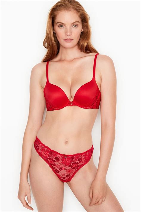 Buy Victorias Secret Lipstick Red Lacquer Lace Thong Panty From The Next Uk Online Shop