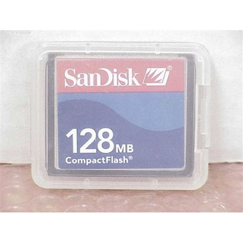 128mb Sandisk Cf Compact Flash Card Sdcfb 128 Or Sdcfj 128 Cav
