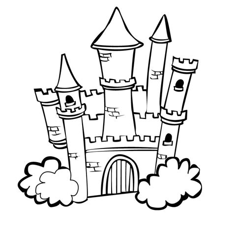 gallery  princess castle coloring page