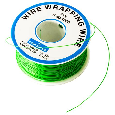 Wire Wrap Solid Kynar Wire 30 Gauge (Green, 1000 feet) - Walmart.com