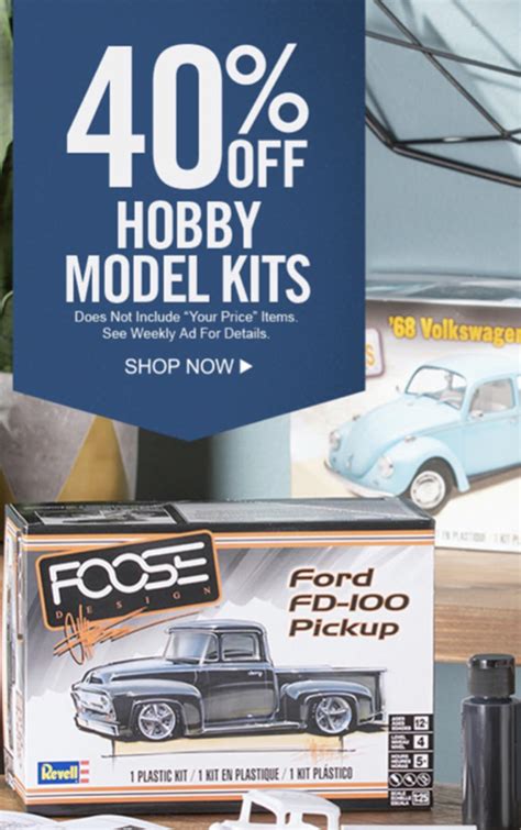 Us Psa Hobby Lobby 40 Off Model Kits This Week Rmodelmakers