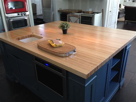 Peerless Maple Butcher Block Kitchen Countertops L Shaped With Island