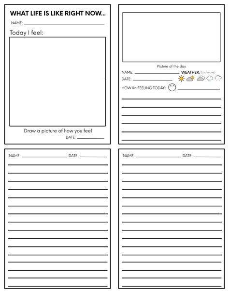 Free Printable Journal Pages For Students
