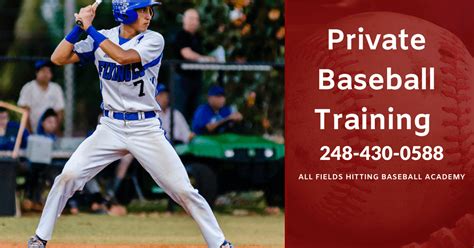 Private Baseball Training Is Available At All Fields Hitting Baseball