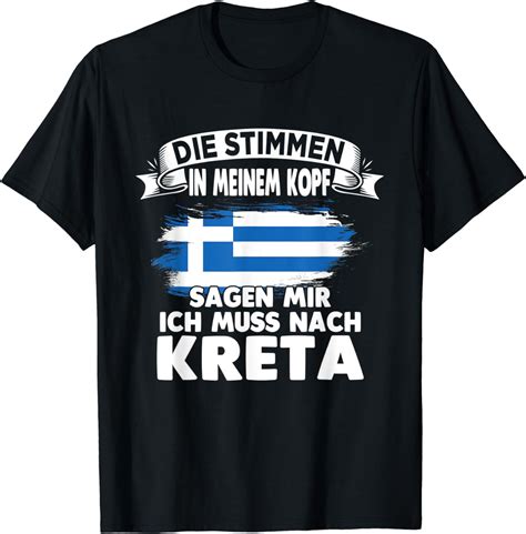 Kreta Griechenland Griechen T Shirt Amazon De Fashion