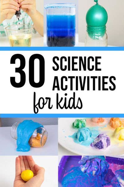 30 Day Science Activity Planner For Kids Preschool To 1st Grade