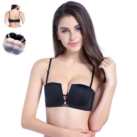 Sexy Bras For Women Push Up Bra Seamless Underwear Bralette Deep V