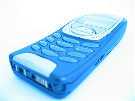 Cell Phone In Blue Shine Stock Photo Image Of Mobiles Network 17170