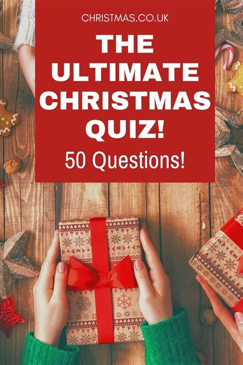 The Ultimate Christmas Quiz 50 Questions Christmas Quiz Ultimate