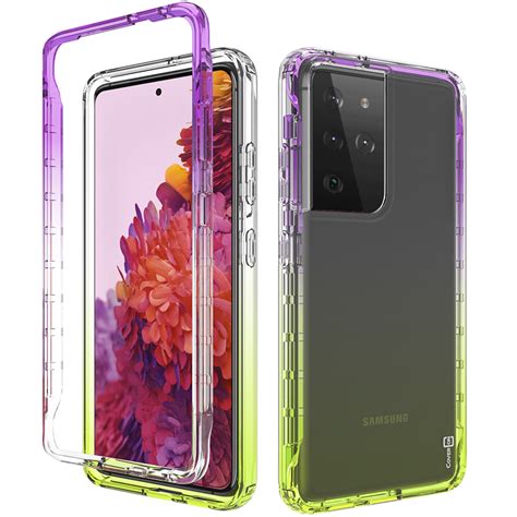 Coveron For Samsung Galaxy S21 Ultra 5g Case Gradient Heavy Duty Clear