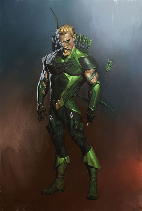 Injustice 2 On Behance Green Arrow Comics Arrow Comic Green Arrow