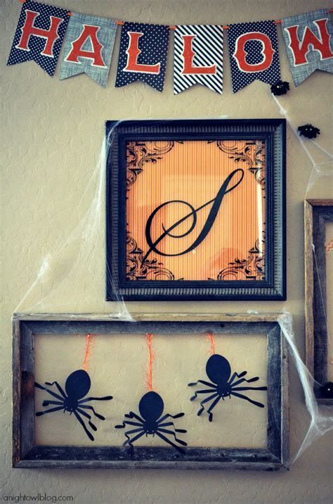 We've hung all these gorgeous plates on the walls, she tells well+good. Halloween Gallery Wall with Martha Stewart Crafts - A Night Owl Blog