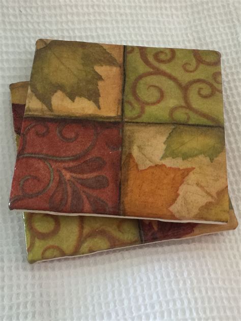 Coasters Napkin Modge Podge Tile Made By Liz C Crafty Modge