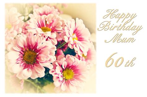 Happy 60th Birthday Mum Greeting Cards By Starprice