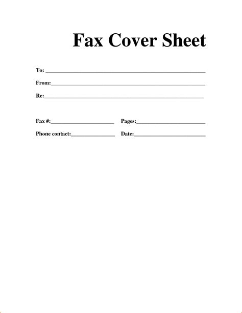 Fax Cover Sheets Printable Template Business Psd Excel Word Pdf
