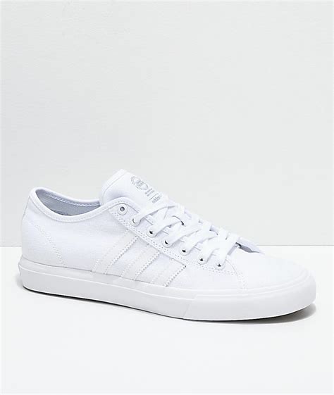 Adidas Matchcourt Rx All White Canvas Shoes White Mens