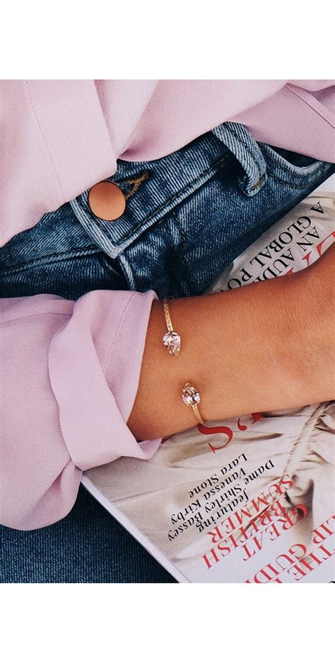 Caroline Svedbom Mini Drop Bracelet In Vintage Rose Gold