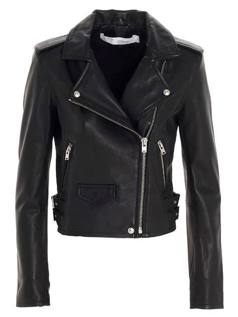 Iro Ashville Leather Biker Jacket In Black Leather Jacket