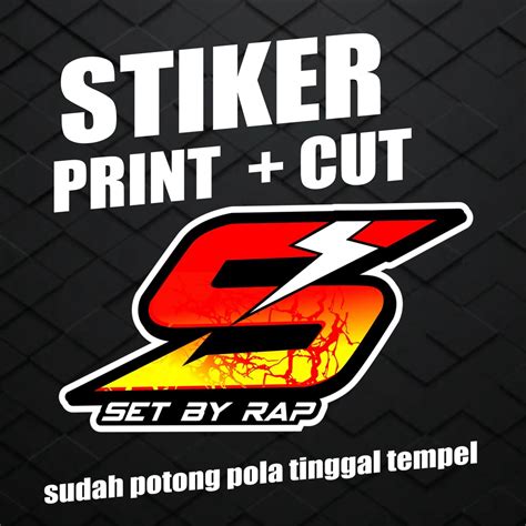 Jual Stiker SET BY RAP STIKER MATIC STIKER RACING STIKER SETELAN STIKER